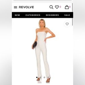 Superdown White Jumpsuit - XS